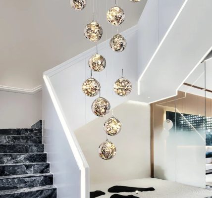 Glamorous Staircase Lighting: Chandelier Ideas for Every Style